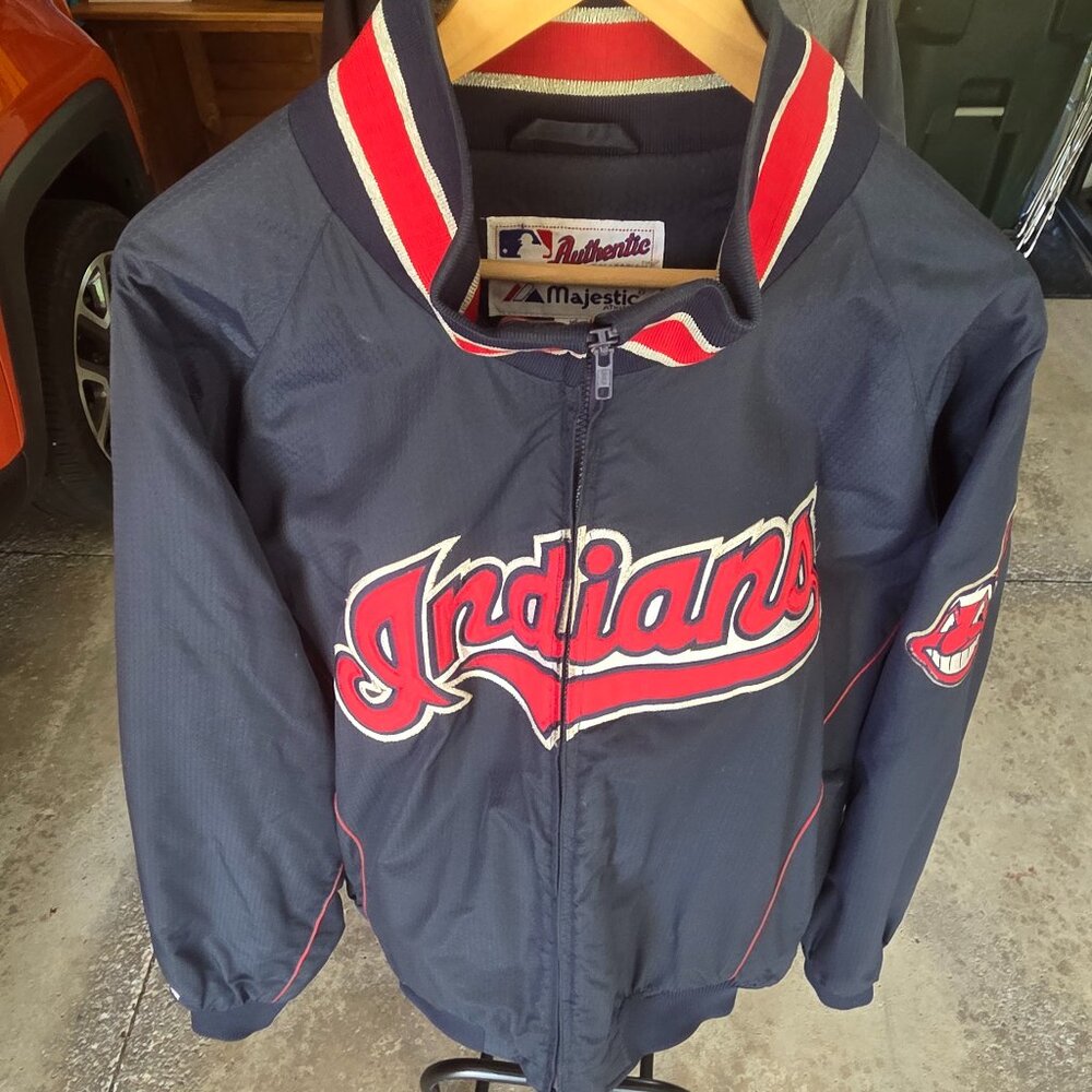 Cleveland Indians Baseball Jacket - Authentic Collection by Majestic